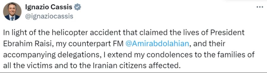 Ignazio Cassis Ebrahim Raisi