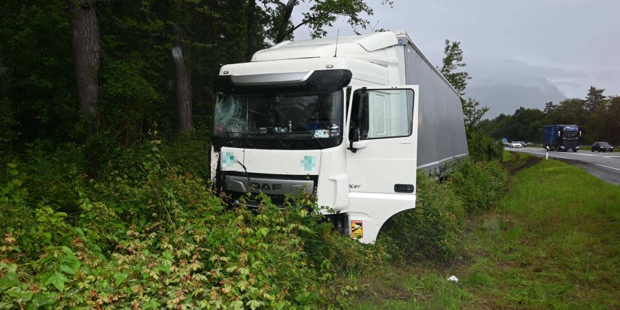 Selbstunfall auf Autobahn