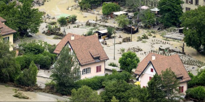 Unwetter - Jeder dritte Walliser wohnt in einer Hochwasser-Gefahrenzone