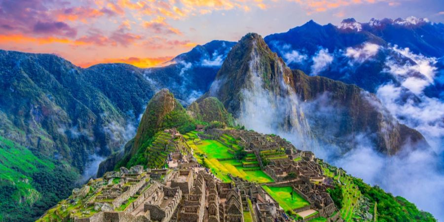 Machu Picchu Peru Wolken