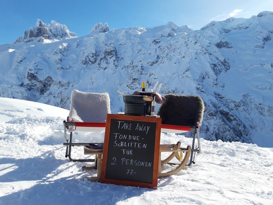 Engelberg Fondue Schlitten