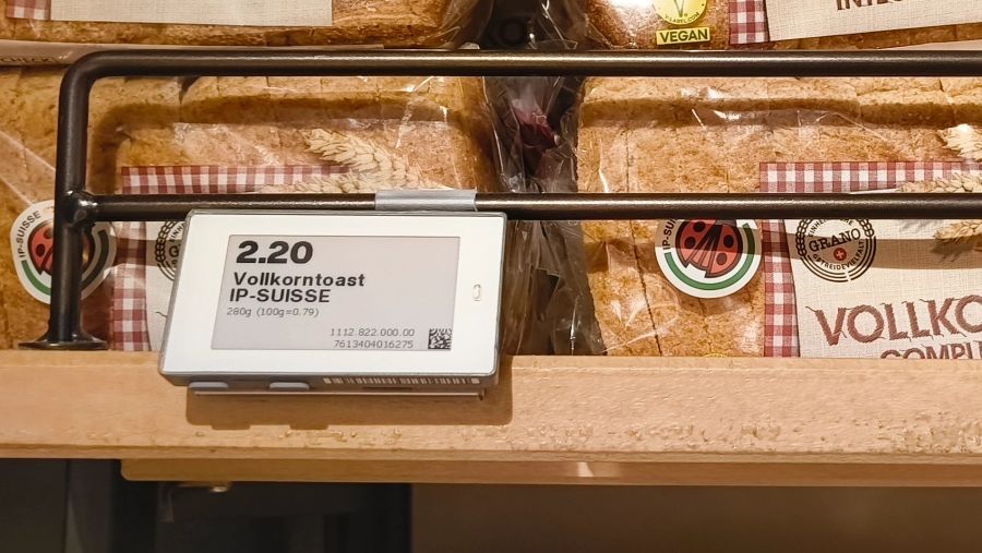 Die Migros verkauft dasselbe Brot einmal zum Preis von 80 Rappen pro 100 Gramm ...