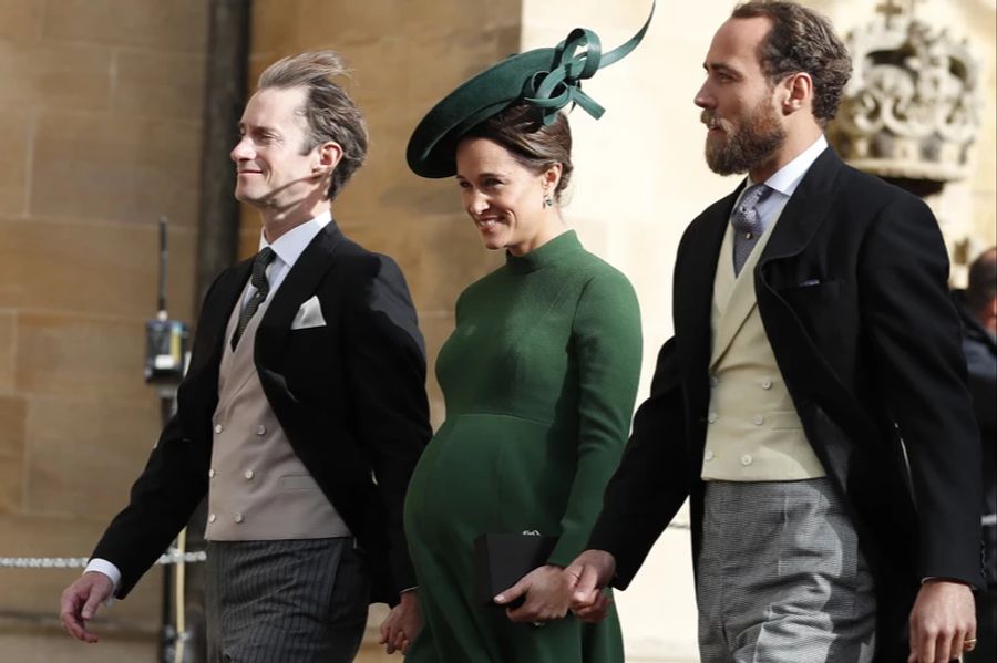 James Matthews (links), Pippa Middleton und ihr Bruder James Middleton. (Archivbild)