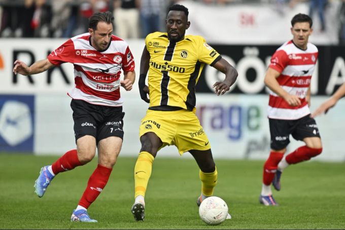 Der FC Winterthur (hier mit Luca Zuffi) verliert gegen YB mit 1:4. FC Winterthur YB