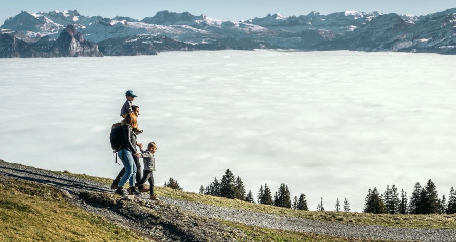 Wandern Familie