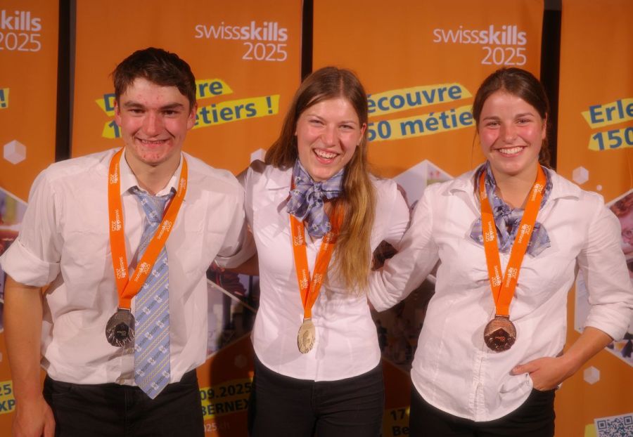 Die GewinnerInnen bei den Landwirt/innen an den «Swisskills»