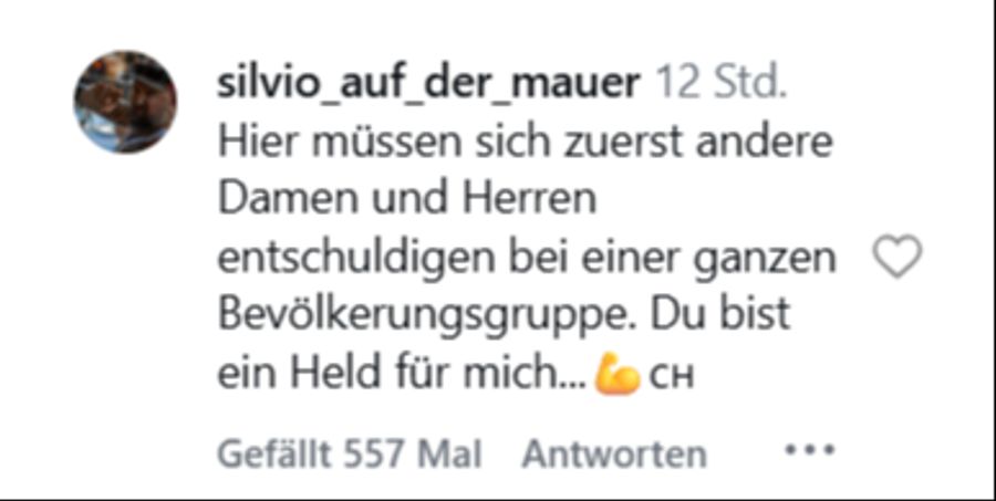 Viele User auf der Instagram-Seite des Verbands geben Fischer Rückendeckung.
