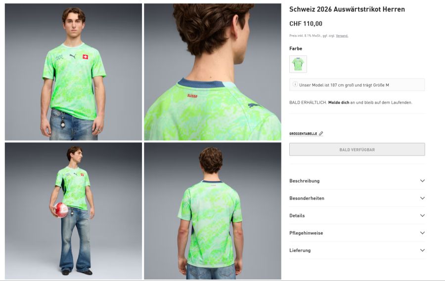 PUMA Schweizer Nati Auswärtstrikot