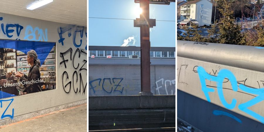 Stäfa FCZ Schmierereien