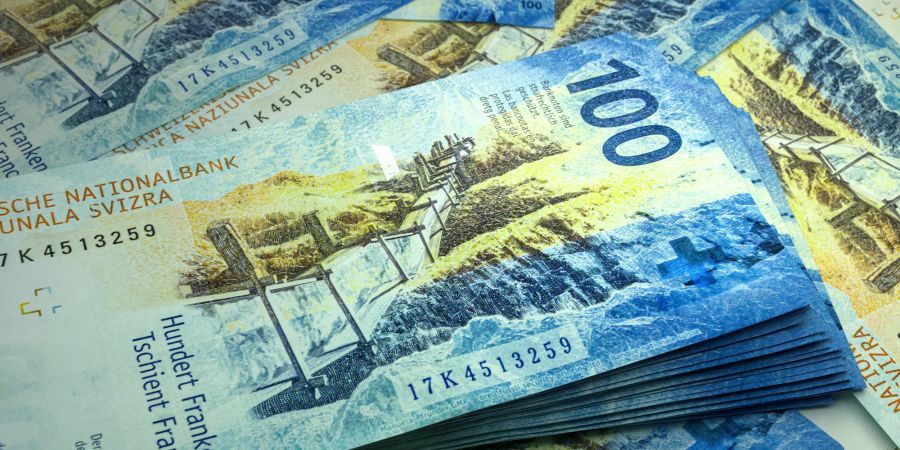 Schweizer Franken Geldschein 100er-Note