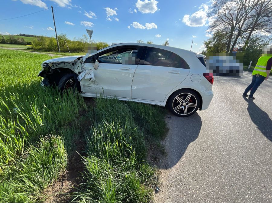 Auto nach Unfall