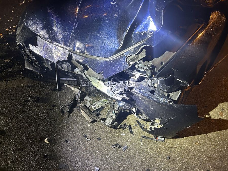 Bei der Kollision entstand Sachschaden.