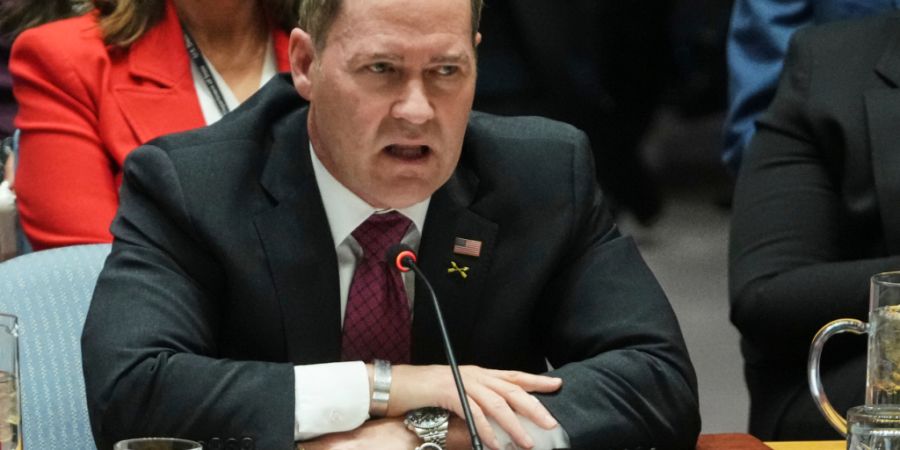 Der UN-Botschafter der USA, Michael Waltz, spricht vor dem Sicherheitsrat. Foto: Frank Franklin II/AP/dpa