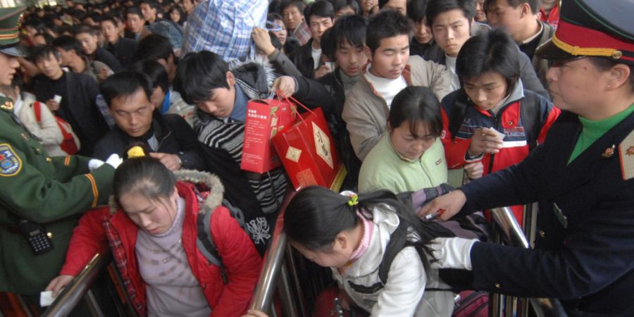 Viel Reiseverkehr in China zum Neujahrsfest (Archivbild)