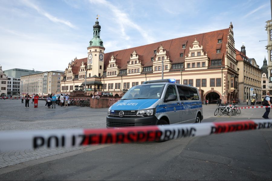 In der Leipziger Innenstadt kam es am Montagnachmittag zu einer Amokfahrt.