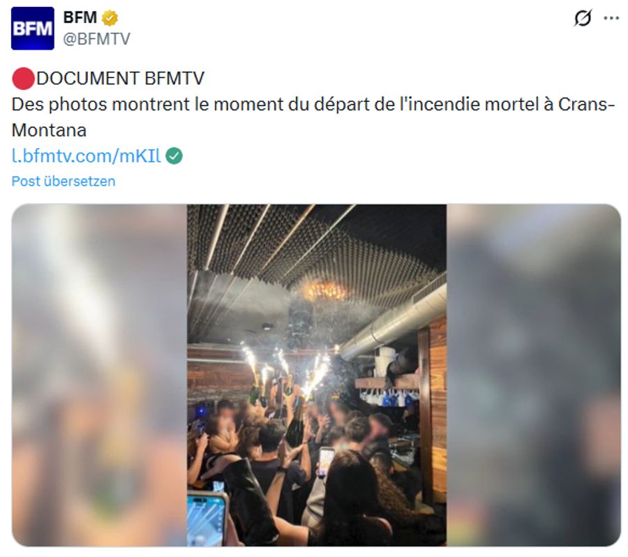 Feuer-Katastrophe Crans Montana