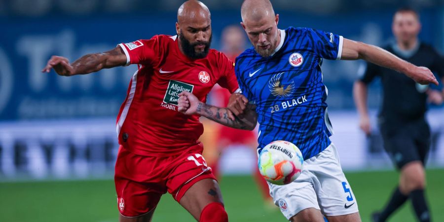 Terrence Boyd (l) war Matchwinner beim FCK-Sieg in Rostock.