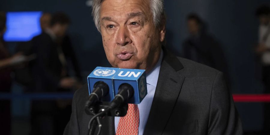 ARCHIV - Antonio Guterres, Generalsekretär der Vereinten Nationen. Foto: Yuki Iwamura/FR171758 AP/dpa