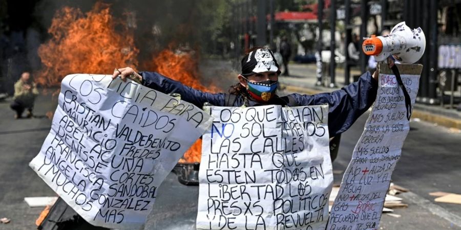 Protest in Chile am 18. Oktober 2022