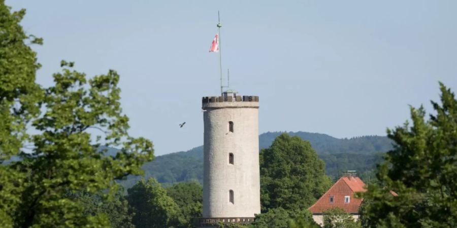 Turm der Sparrenburg, eines Wahrzeichen Bielefelds