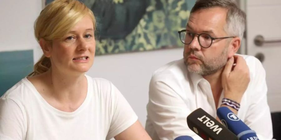 Christina Kampmann und Michael Roth kandidieren gemeinsam für den SPD-Parteivorsitz. Foto: Wolfgang Kumm