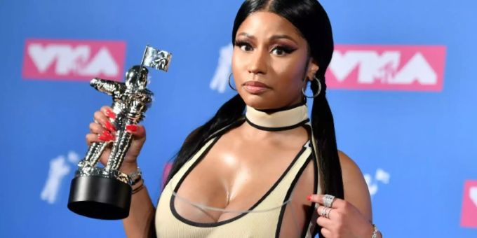 Archivfoto der US-Rapperin Nicki Minaj bei den MTV Video Music Awards 2018 in New York. Archivfoto der US-Rapperin Nicki Minaj bei den MTV Video Music Awards 2018 in New York.
