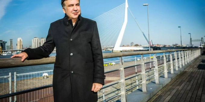 Saakaschwili in Rotterdam Saakaschwili in Rotterdam