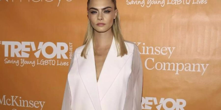 Cara Delevingne bei der Gala der Hilfsorganisation «Trevor Project» in New York. Foto: Donald Traill/Invision