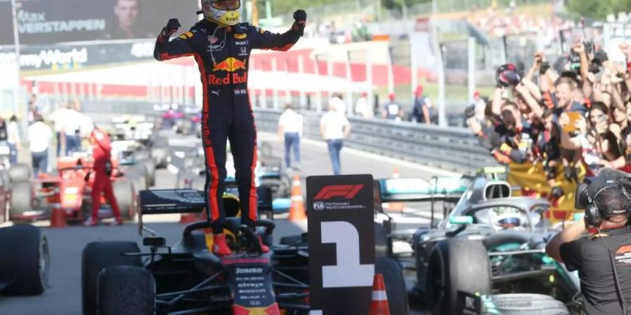 Max Verstappen hat das Formel-1-Rennen von Österreich gewonnen. Foto: Georg Hochmuth