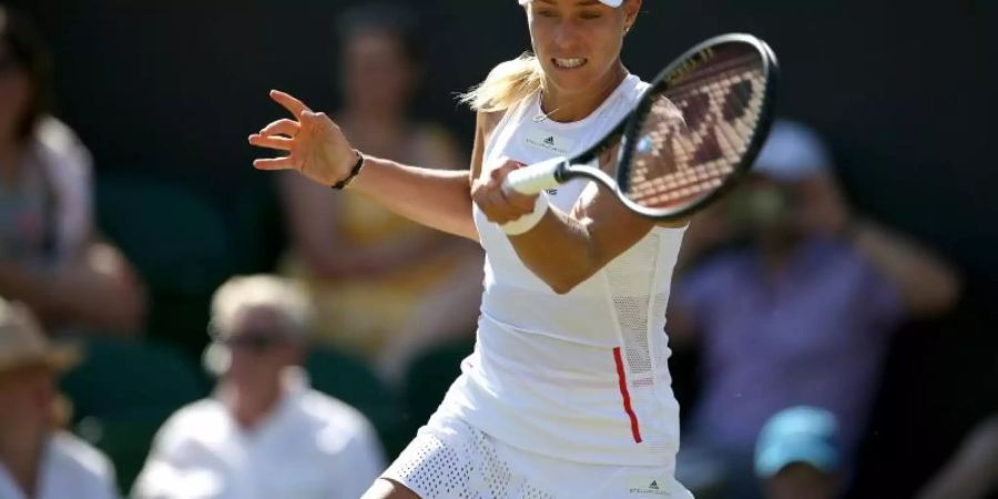 Muss ihre Hoffnungen auf die Titelverteidigung in Wimbledon bereits früh begraben: Angelique Kerber Foto: Steven Paston