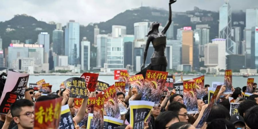 Demonstranten in Hongkong