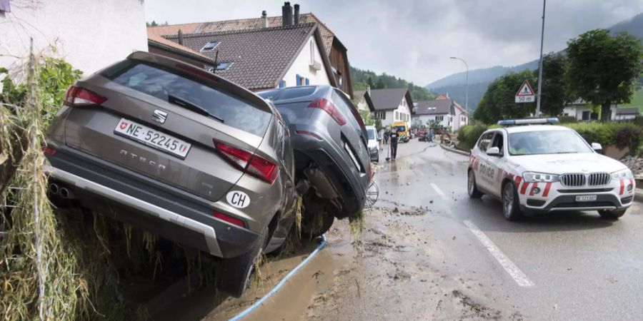 Vielerorts standen die Strassen komplett unter Wasser.