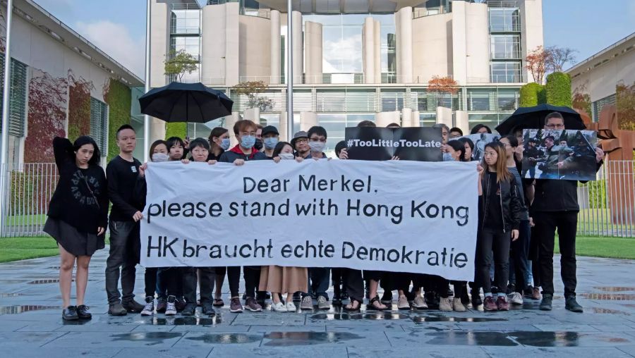 Mahnwache zu Hongkong