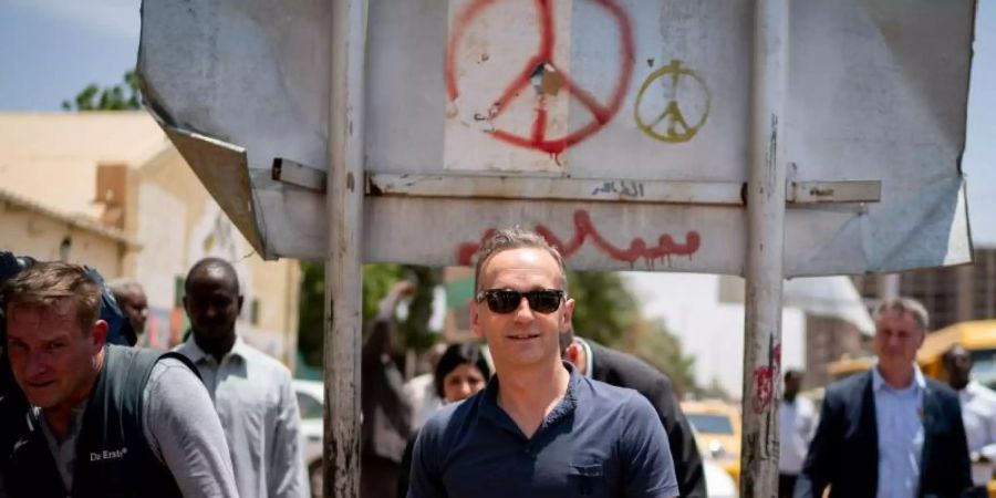 Aussenminister Maas in der sudanesischen Hauptstadt Khartum. Foto: Kay Nietfeld
