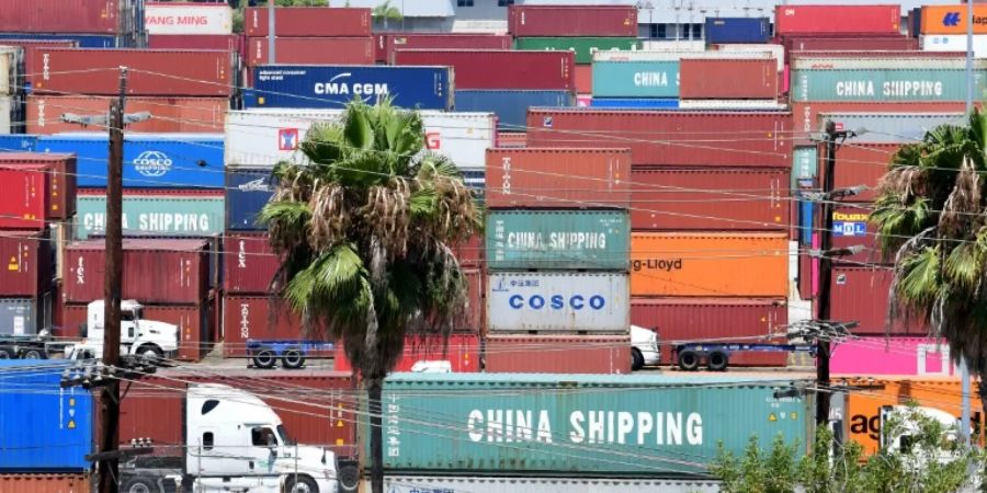 Container aus China in Kalifornien