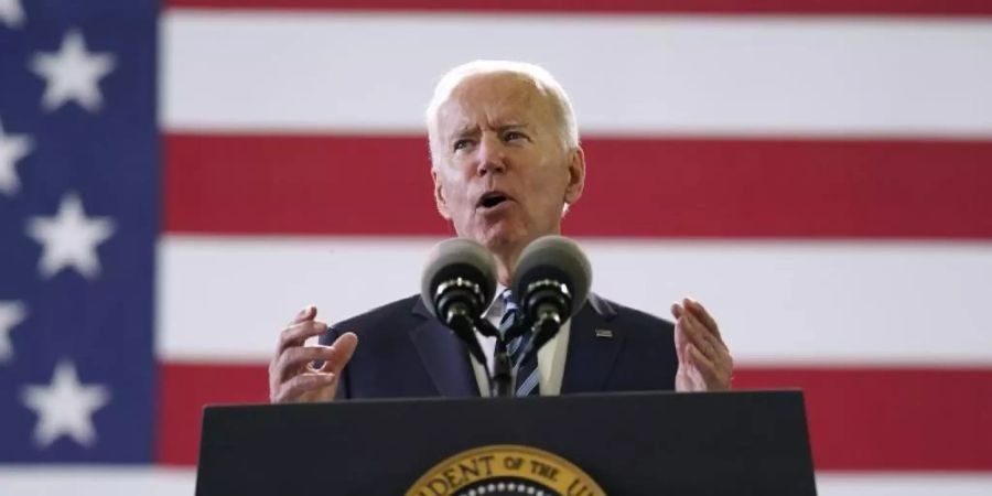 US-Präsident Joe Biden ruft zum Auftakt seiner ersten Europareise zur Verteidigung der Demokratie auf. Foto: Patrick Semansky/AP/dpa