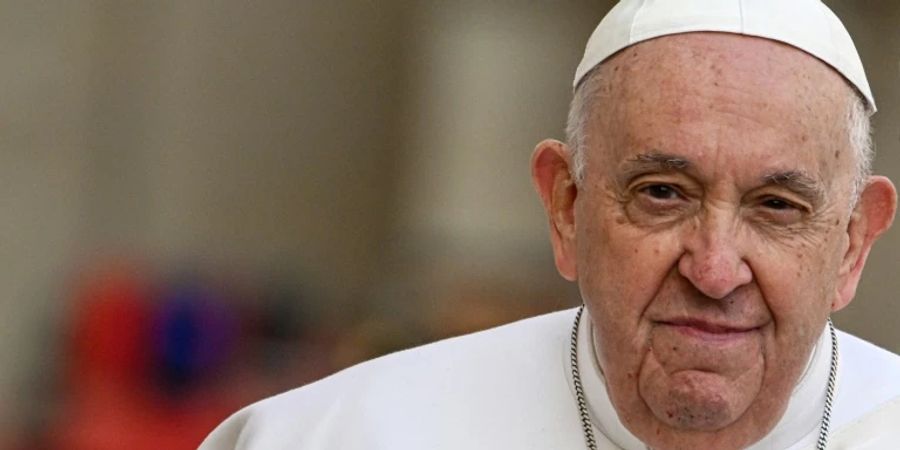 Papst Franziskus am Mittwoch im Vatikan