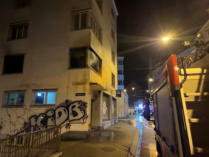Brand in St.Gallen. Brand in St.Gallen
