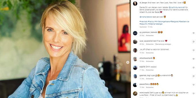 Stéphanie Berger bereitet ihrem Sohne eine grosse Freude. Stéphanie Berger