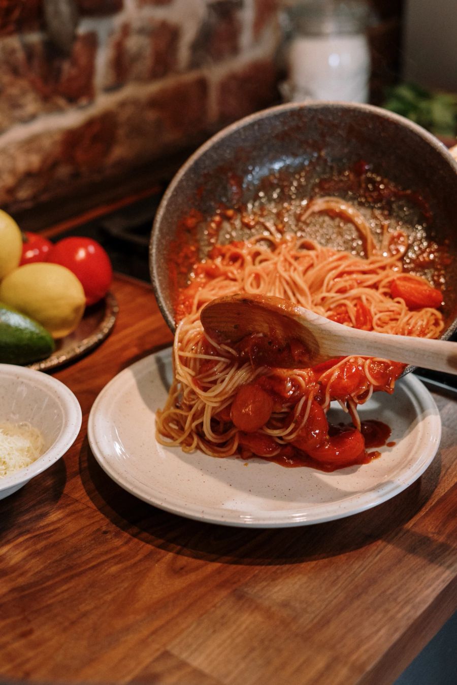 Pasta mit Tomatensauce