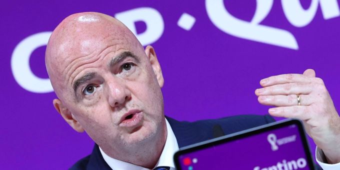 Chef des Fussball-Weltverbandes: Gianni Infantino. Chef des Fussball-Weltverbandes: Gianni Infantino.