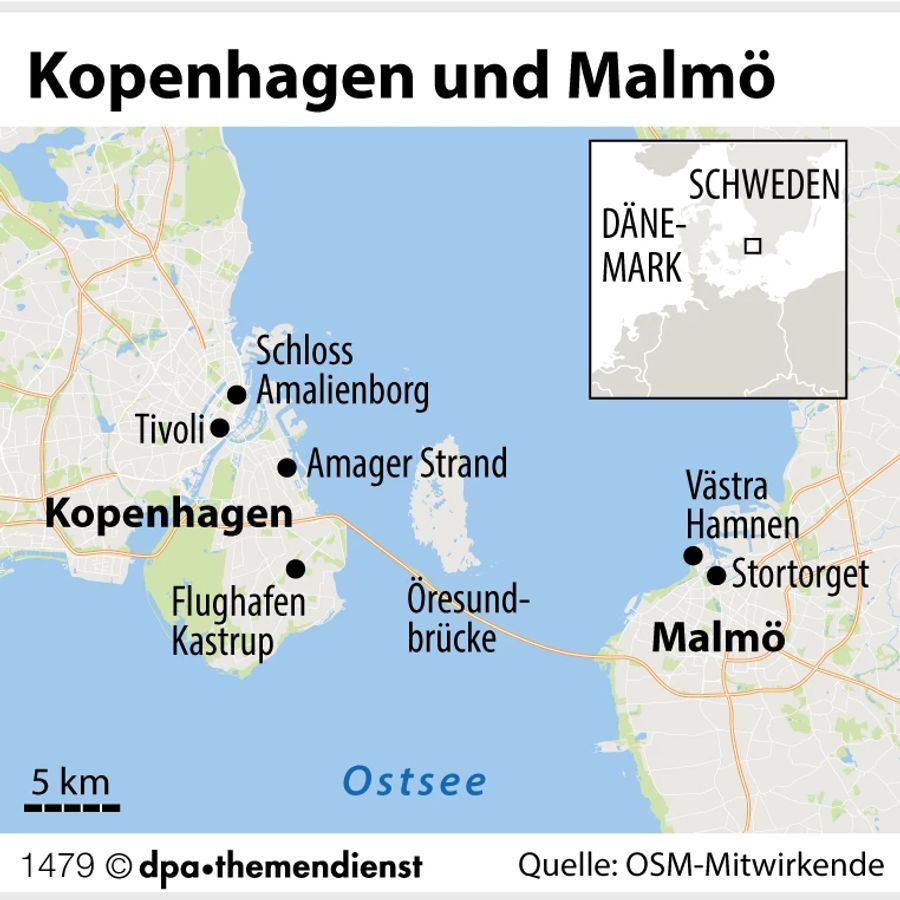 Kopenhagen Malmö Dänemark Schweden