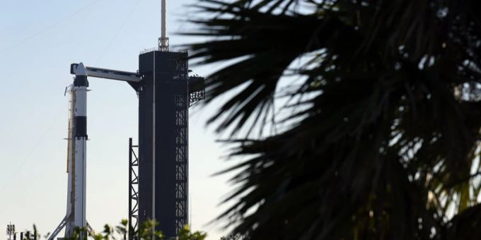 Die SpaceX Falcon 9 Rakete. spacex