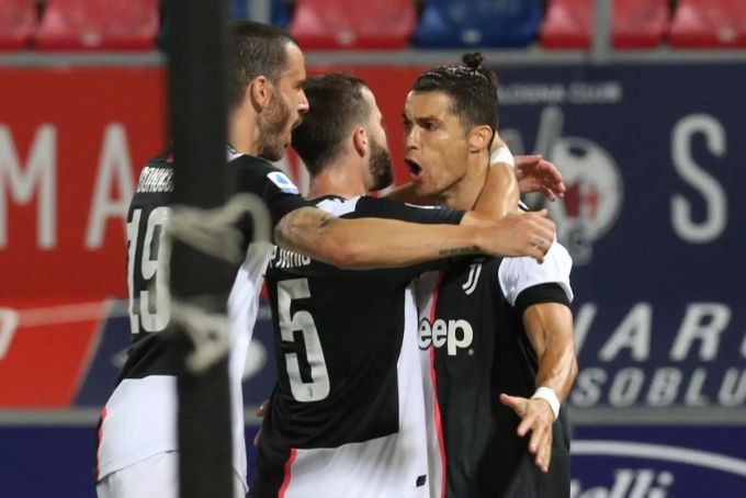 Ronaldo bejubelt seinen Treffer zum 2:0 am vergangenen Freitag gegen Lecce. ronaldo