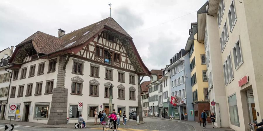 Die Altstadt von Aarau.