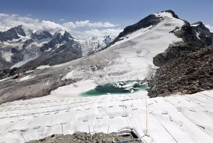 Der Schweizer Gletscher Corvatsch. Corvatsch-Murtèl