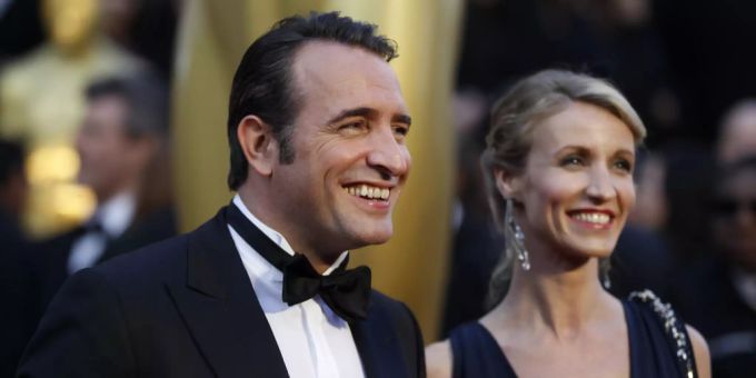 Alexandra Lamy (r.) mit ihrem Ex-Mann Jean Dujardin im Jahr 2012. Alexandra Lamy