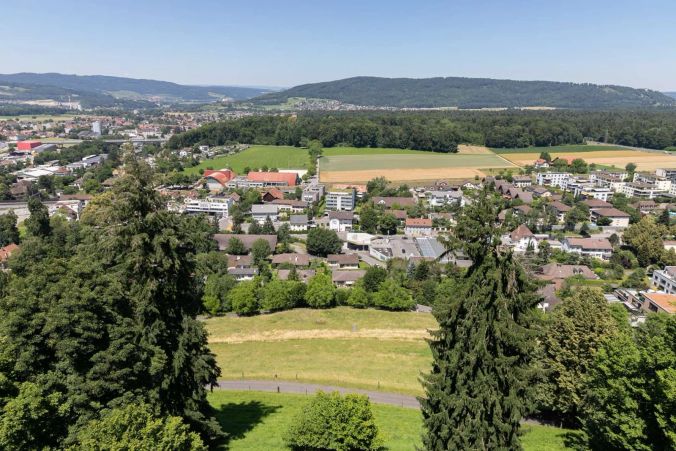 Blick vom Balkon