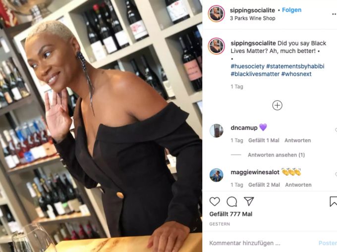 Tahiirah Habibi auf ihrem Insta-Account. tahiirah habibi
