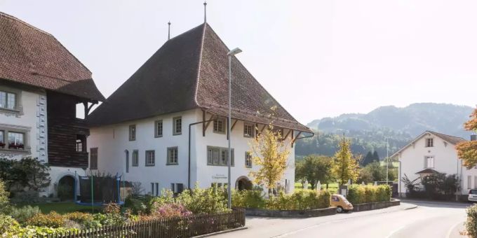 Das bekannte Höchhus, hier noch mit dem Vorgänger «Ristorante Cinquecento».